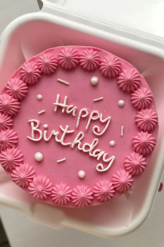 Bento Mini Birthday Cake