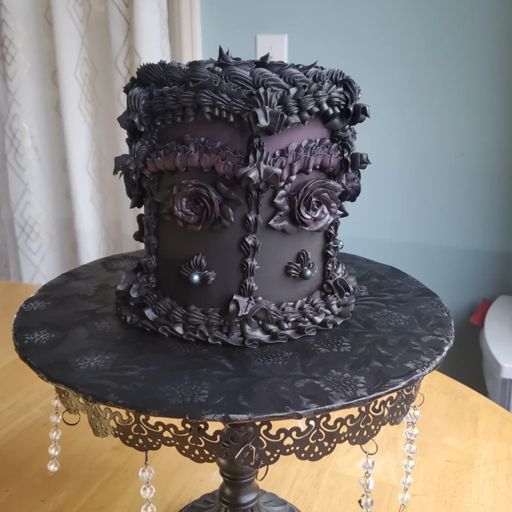 Black Coco Gothic Birthday Cake