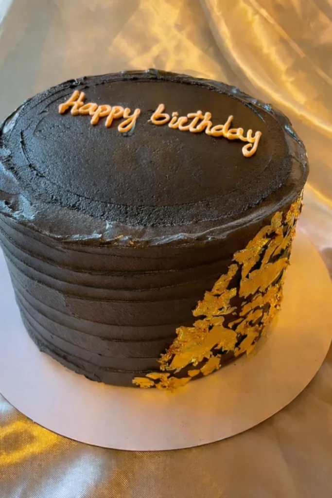 Black and Gold Luxury Cake