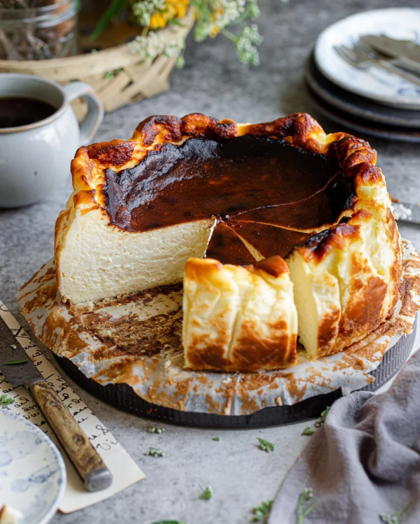Burnt Basque Cheesecake Birthday Cake