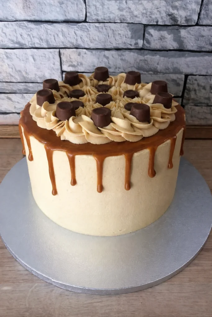 Caramel Drip Minimal Cake