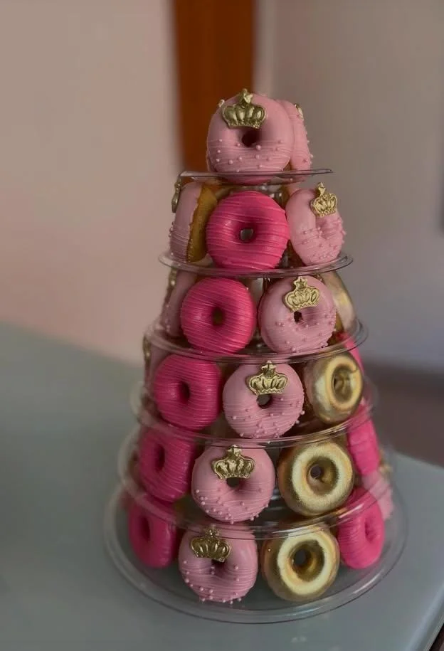 Donut Tower Birthday Cake