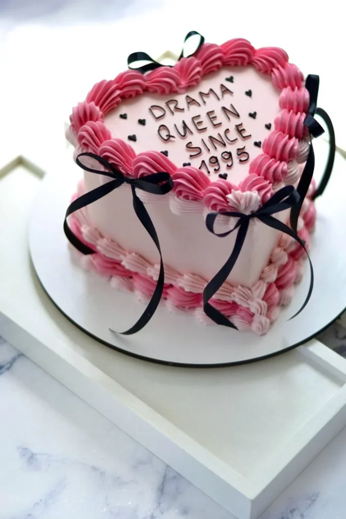 Drama Queen Pink Buttercream Cake