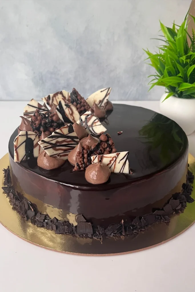 Mirror Glaze chocolate Mousse Cake