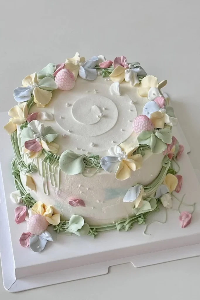 Pastel Floral Buttercream Cake
