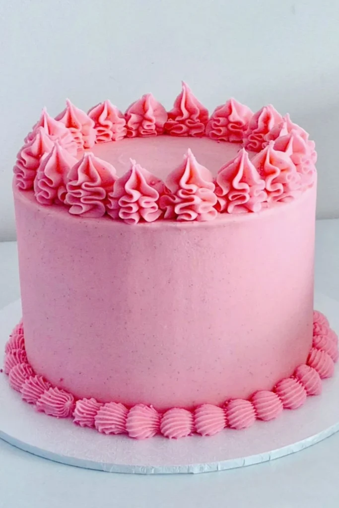 Pastel Pink Buttercream Cake