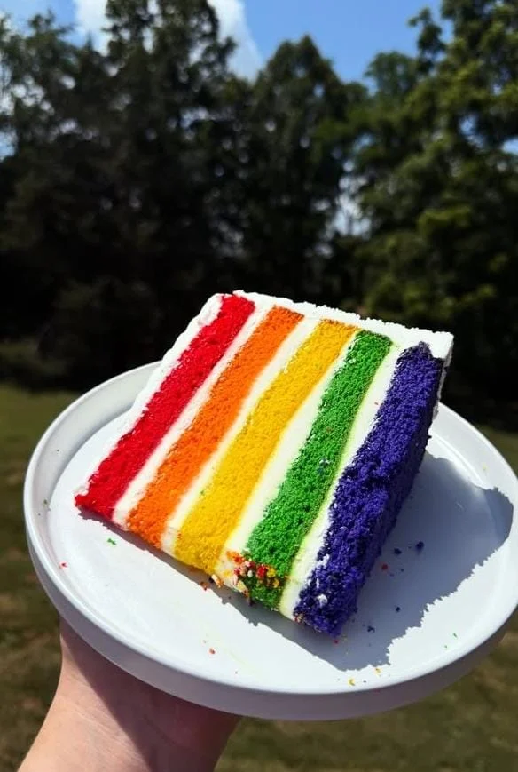 Rainbow Crepe Cake (no baking)