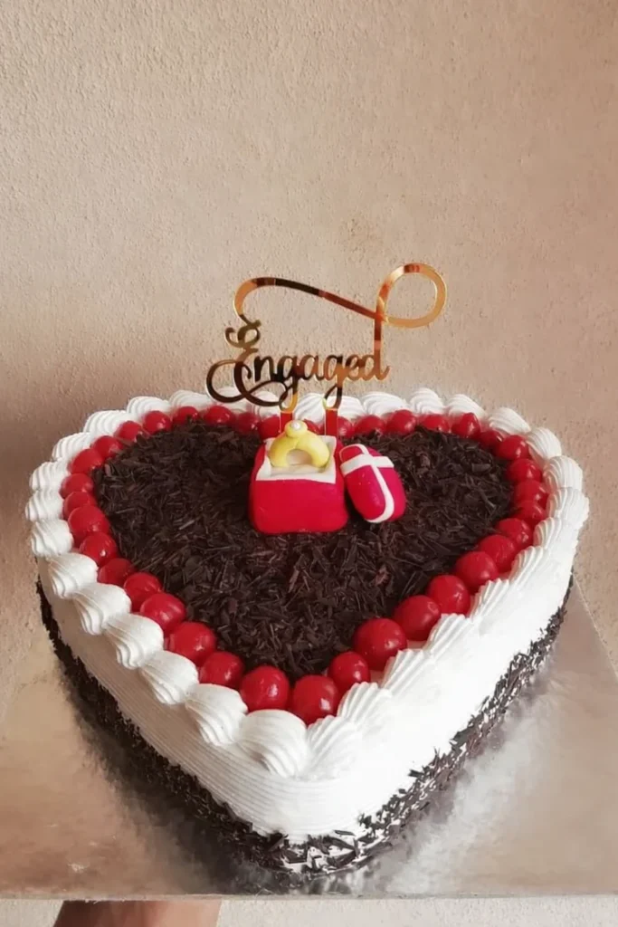 Black Forest Engagement Cake