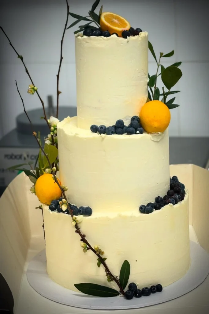 Blueberry Lemon Wedding Cake