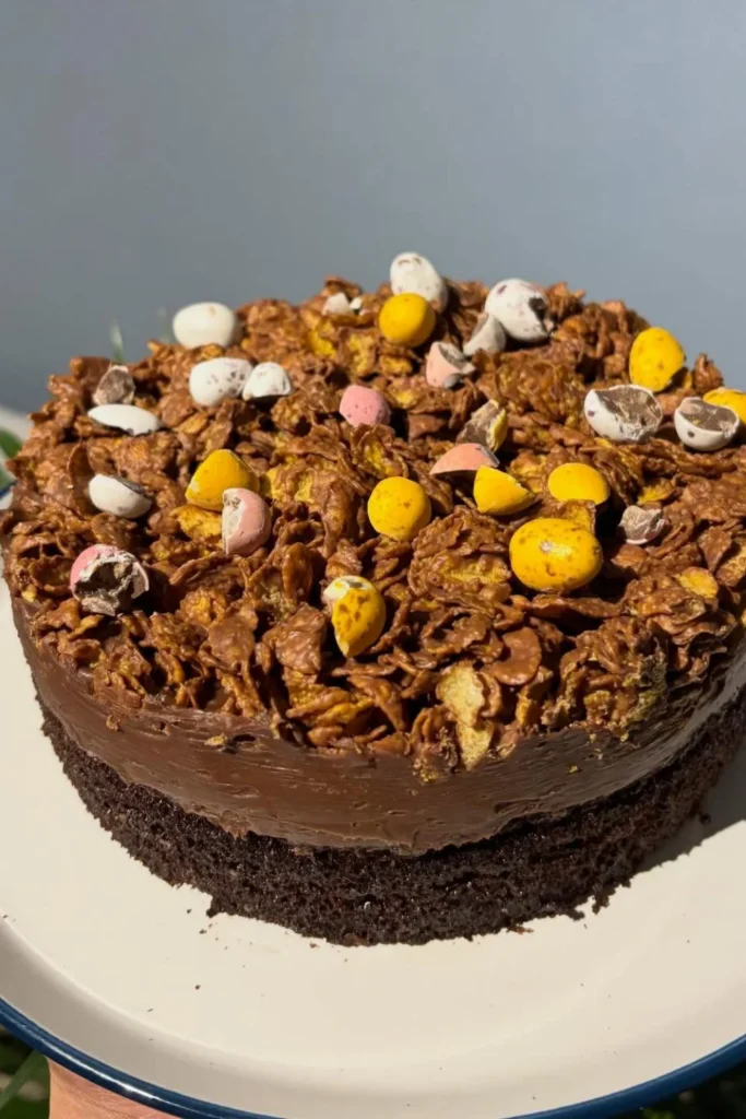 Chocolate Cornflake Crunch cake