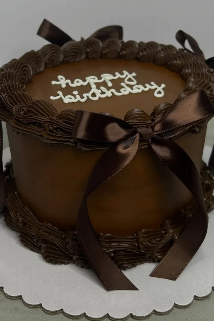 Chocolate Ganache Bow Cake