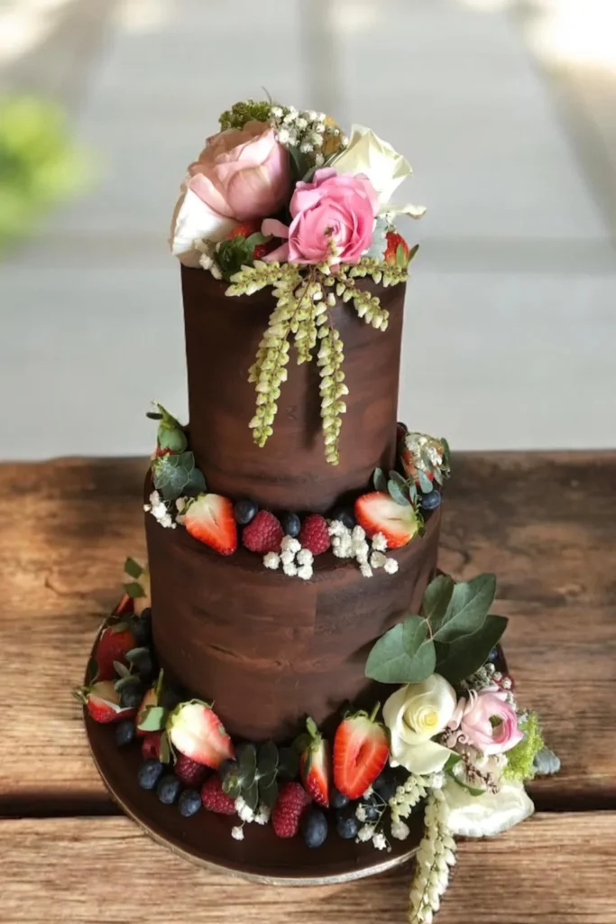 Chocolate Ganache Wedding Cake