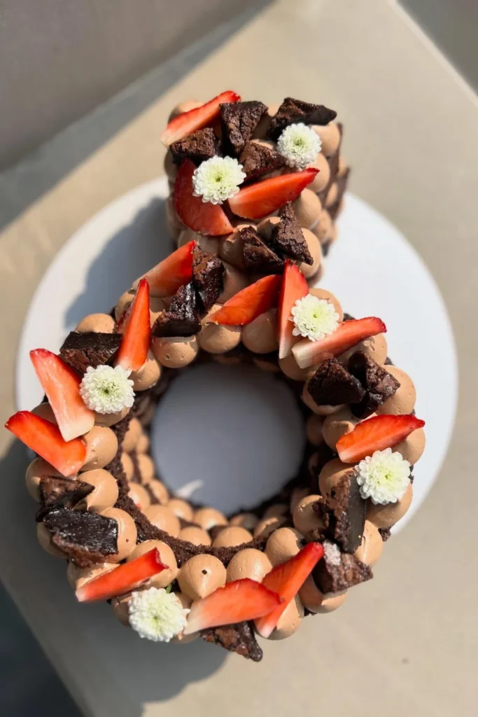 Chocolate Strawberry Engagement Cake