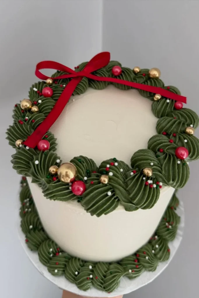 Christmas Wreath Cake