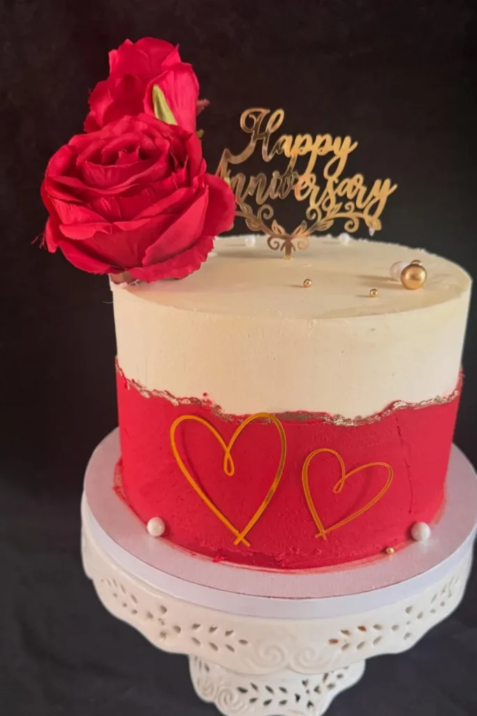 Classic Vanilla Anniversary Cake