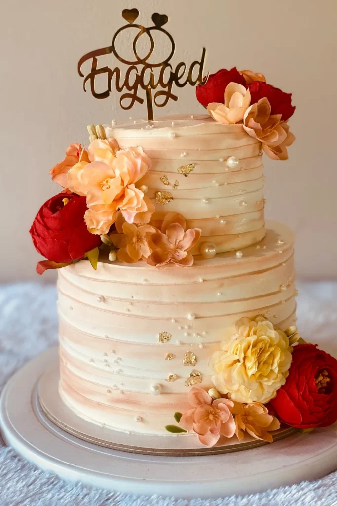 Engagement Ring Theme Cake