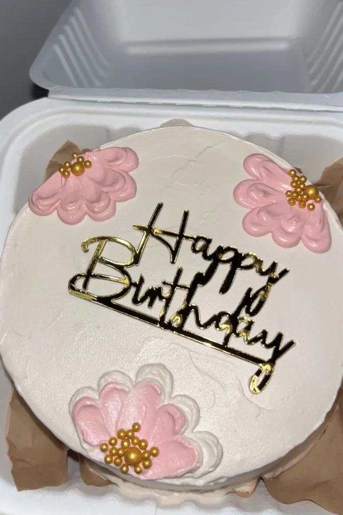 Floral Buttercream Bento Cake