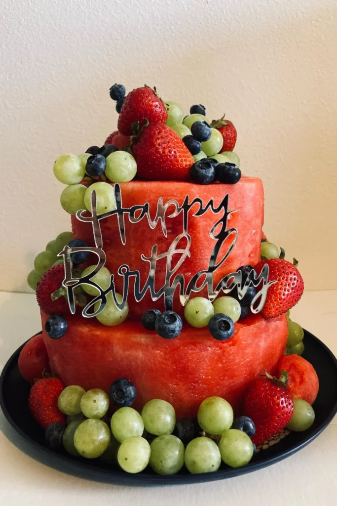 Fresh Fruit Celebration Cake