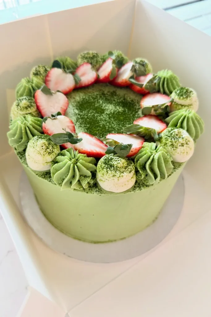 Green Matcha Bento Cake