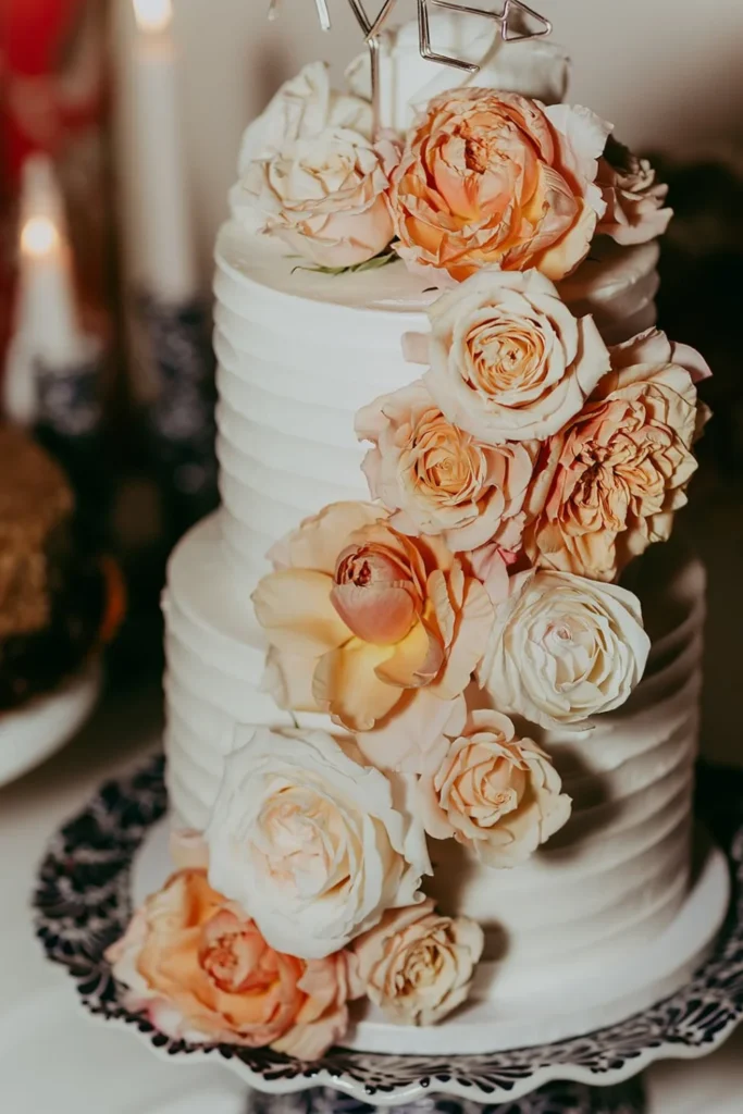 Honey Lavender Wedding Cake
