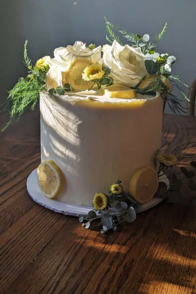 Lemon Elderflower Wedding Cake