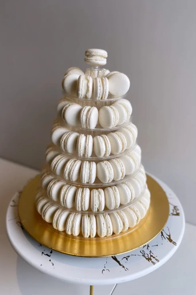 Macaron Engagement Cake
