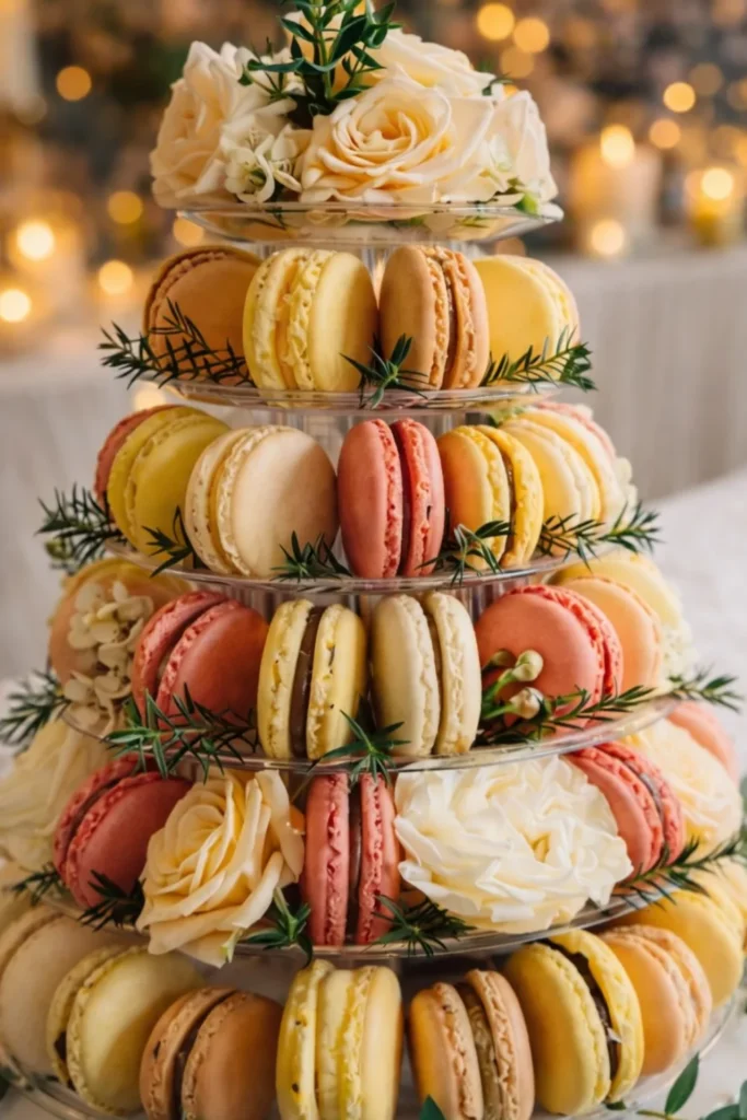Macaron Tower Wedding Cake
