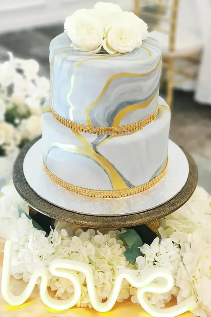 Marble Wedding Cake