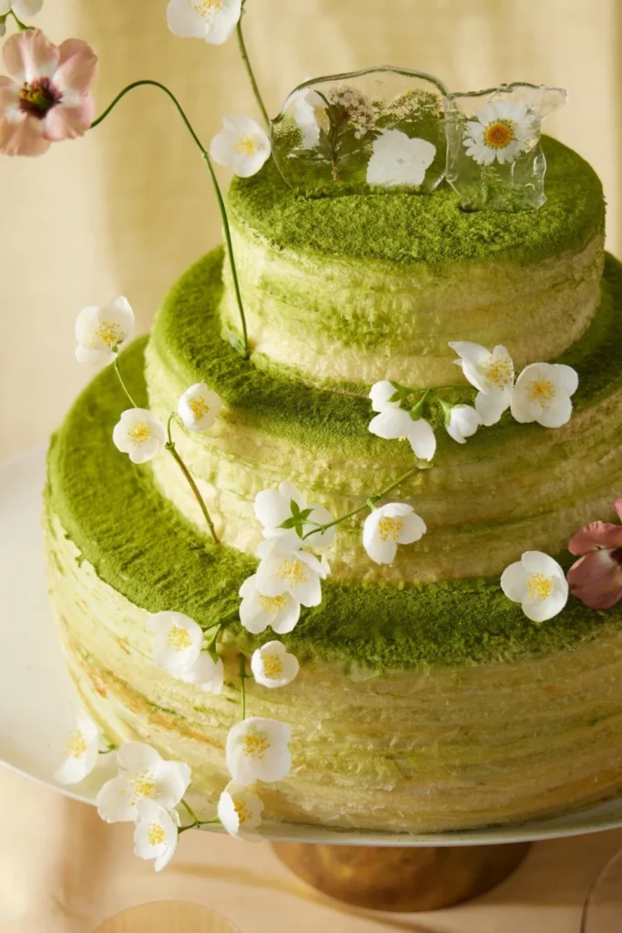 Matcha Green Tea Wedding Cake
