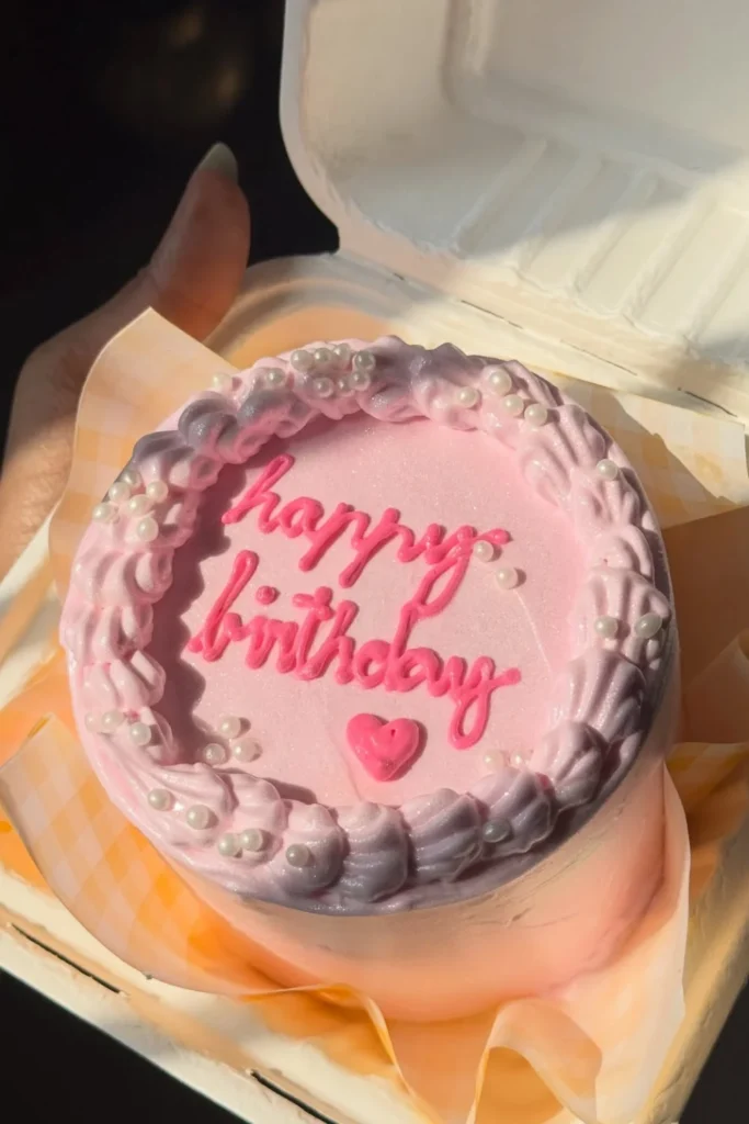 Mini Vanilla Bento Cake