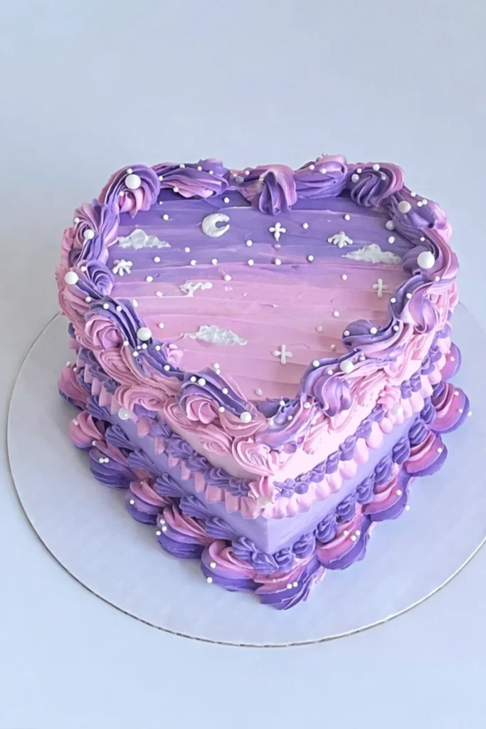 Ombre Heart Cake