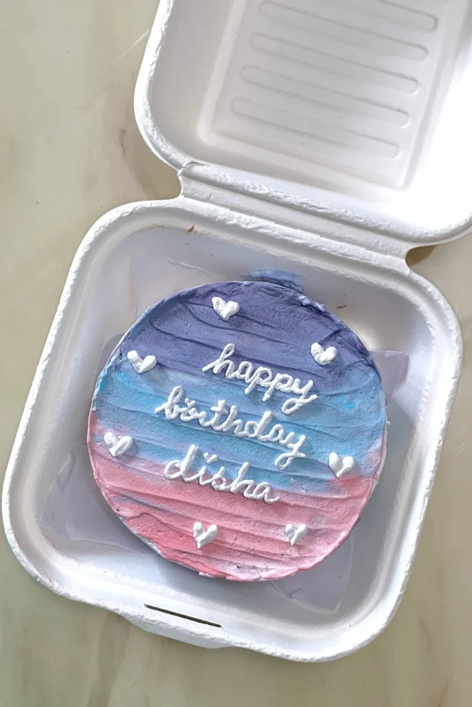 Pastel Ombre Bento Cake