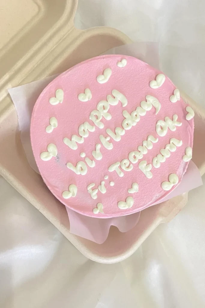 Personalized Message Bento cake