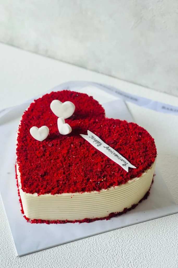 Red Velvet Anniversary Cake