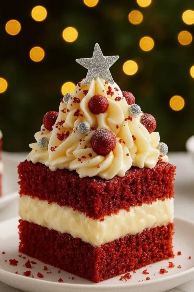 Red Velvet Christmas Cake