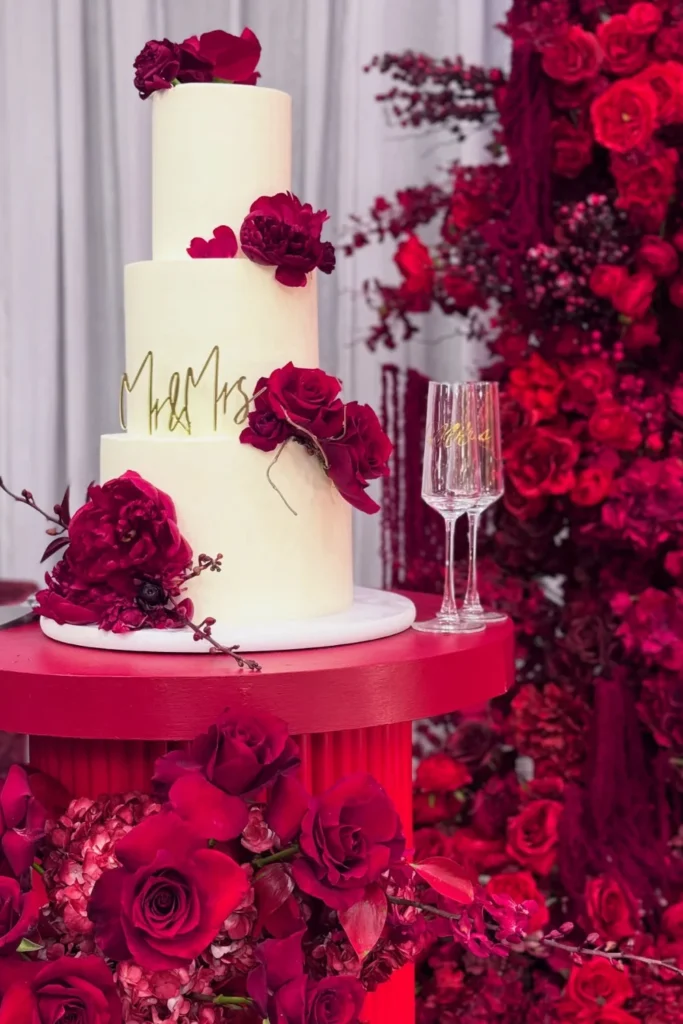 Red Velvet Wedding Cake