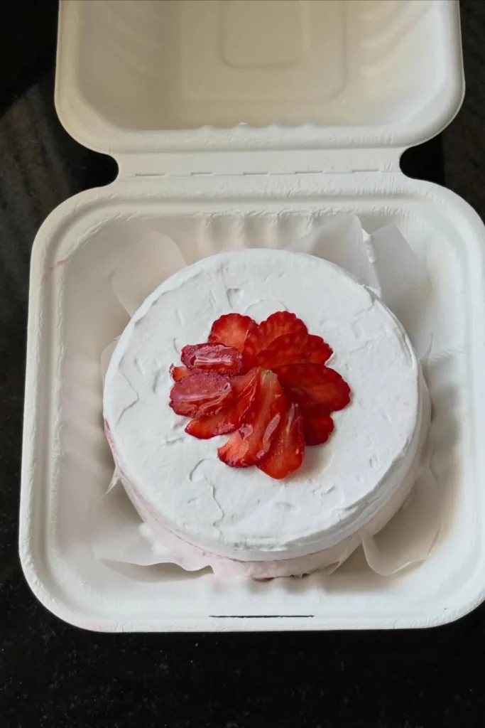 Strawberry Bento Cake