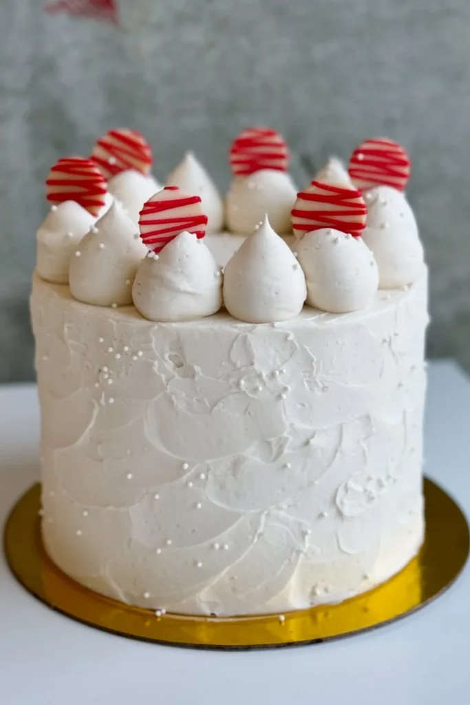 White Chocolate Peppermint Cake