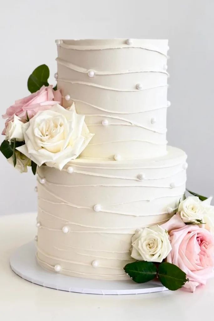 White Chocolate Raspberry Wedding Cake
