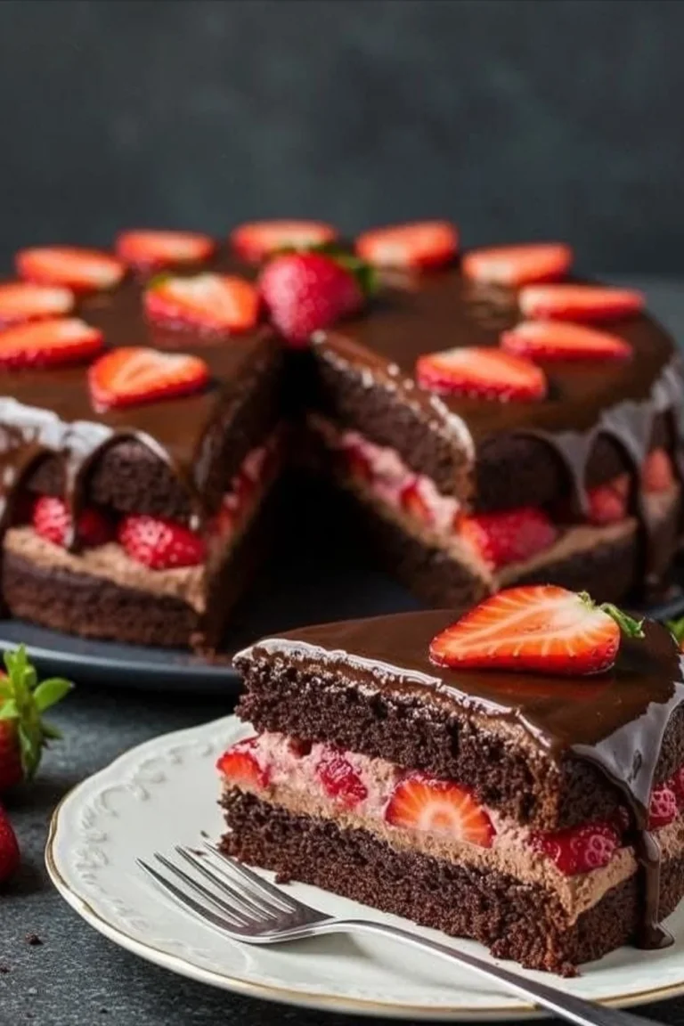 Chocolate Strawberry Cake