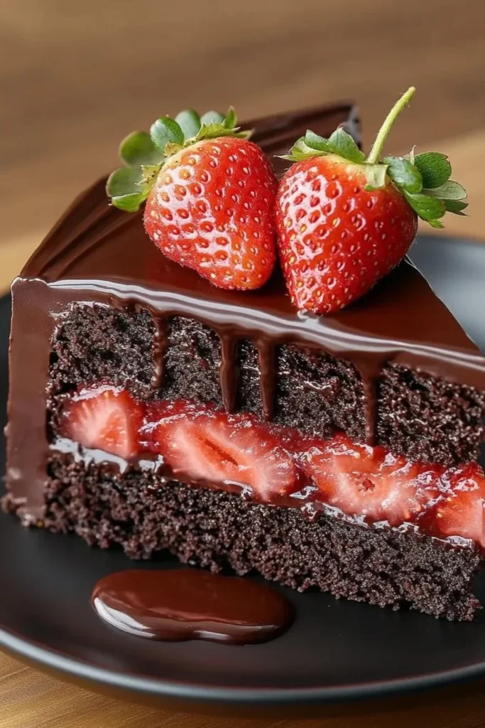 Chocolate Strawberry Cake