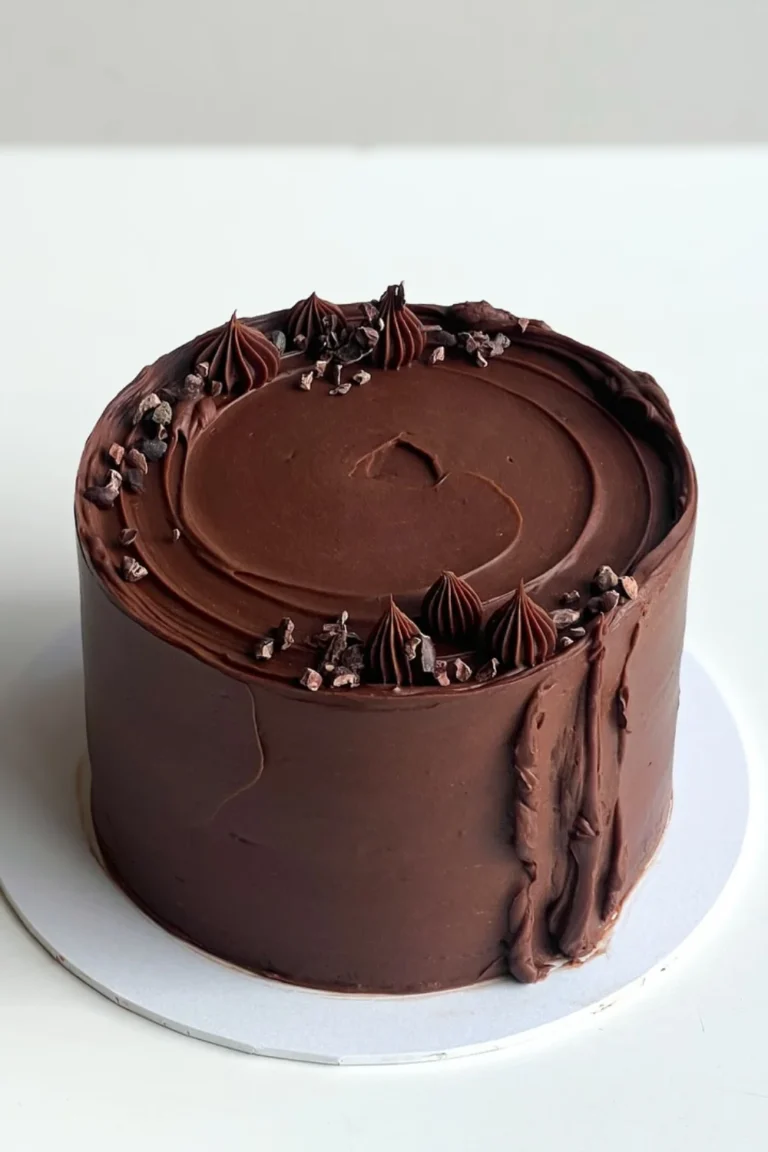 Dark Chocolate Ganache Cake