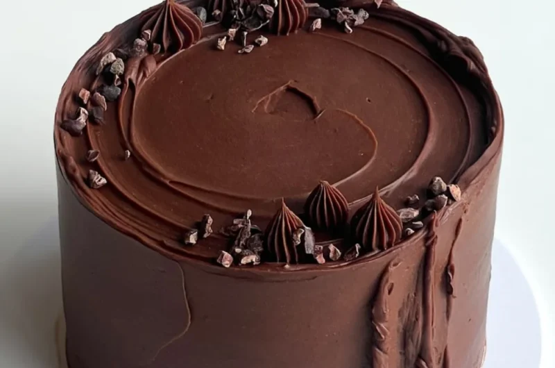 Dark Chocolate Ganache Cake