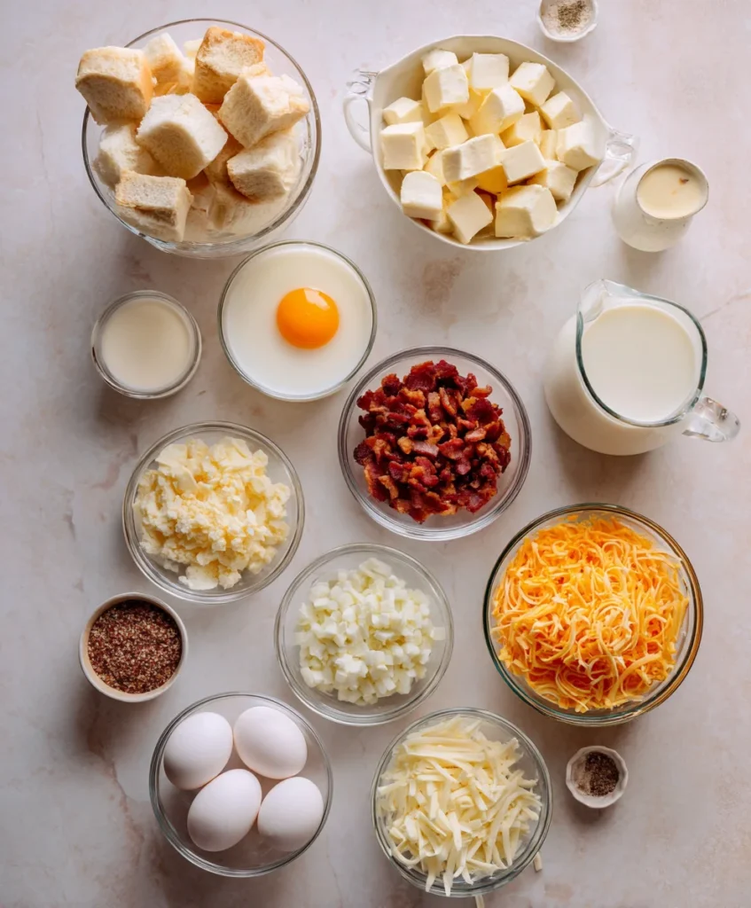 Bagel Breakfast Casserole Recipe Loaded with Cheese and Eggs