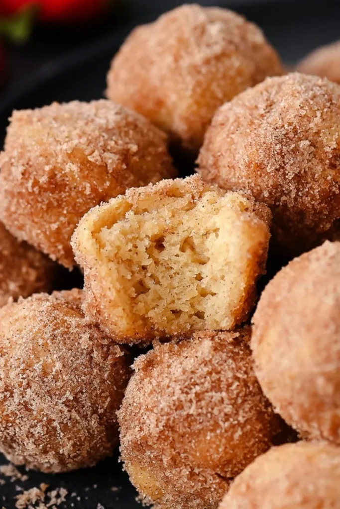 Baked Coconut Donut Holes Recipe with Sweet Coconut Coating