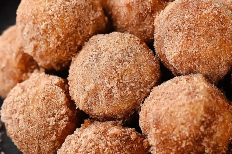 Baked Coconut Donut Holes Recipe with Sweet Coconut Coating