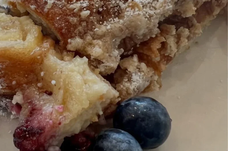 Berry Lemon Croissant Casserole Recipe Perfect for Brunch