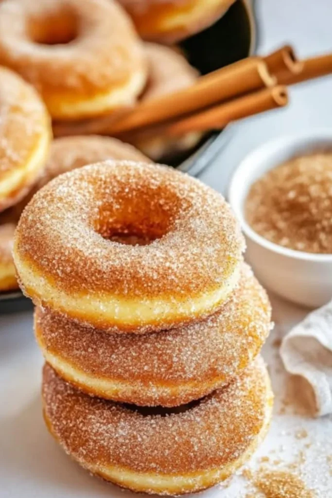 Cinnamon Sugar Baked Donuts Recipe Better Than Bakery Style