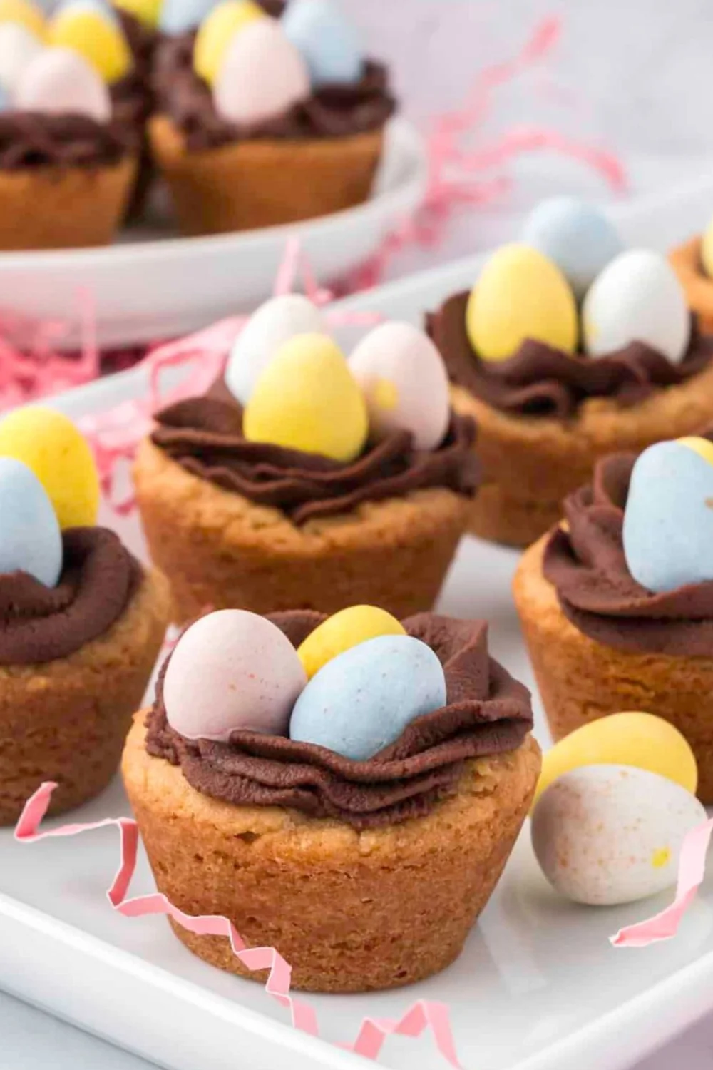 Easter Egg Chocolate Chip Cookie Cups Perfect for Spring Parties