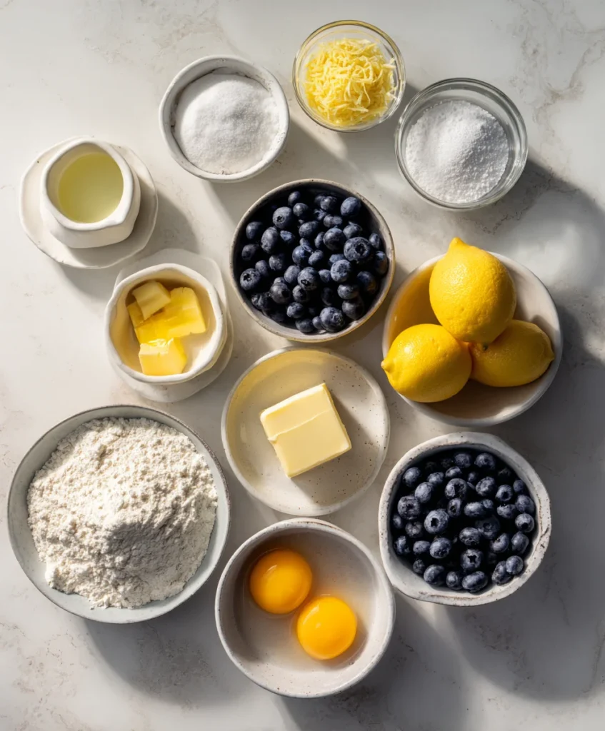 Lemon Blueberry Tart Recipe with Fresh Juicy Berries